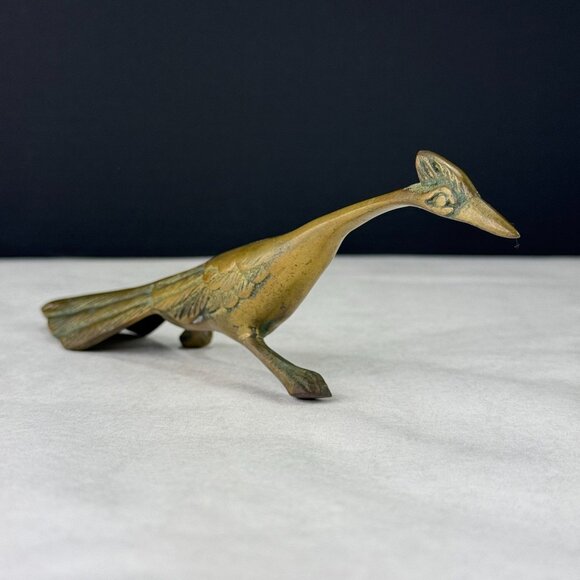 Vintage Great City Traders Brass Roadrunner Figurine - Picture 1 of 12